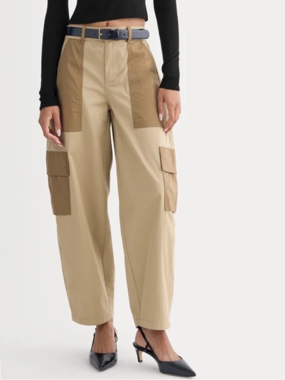 Everlane THE UTILITY CARGO PANT Barrel Trousers Pants Pockets organic cotton